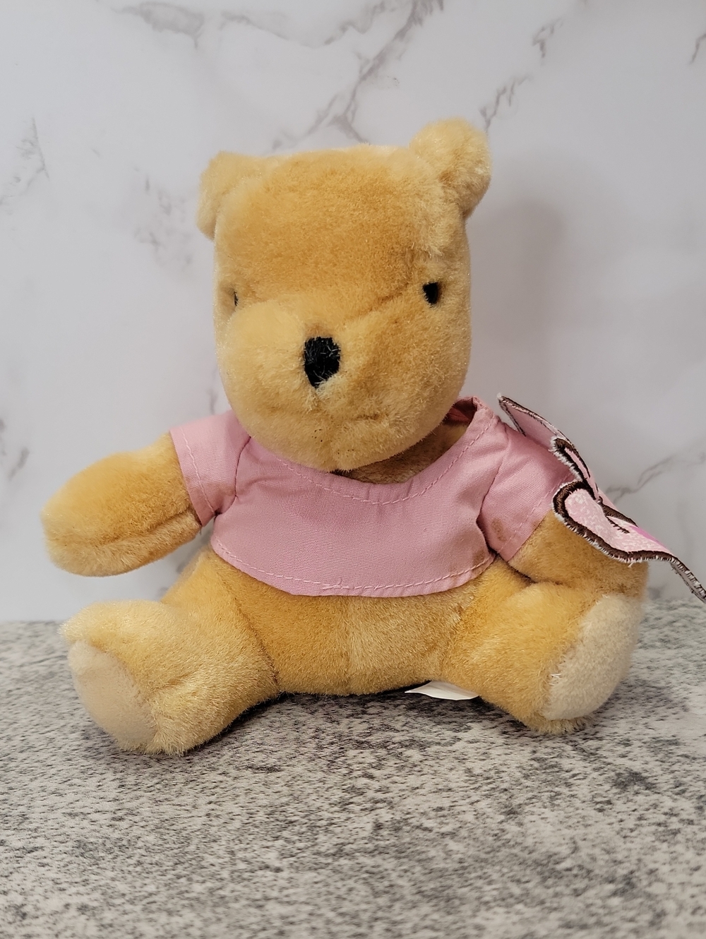 Vintage Winnie the Pooh Plush with Butterfly